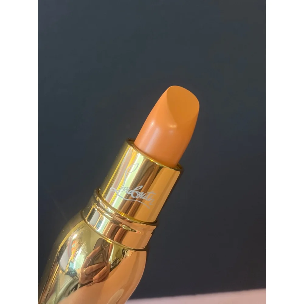 Women's Christian Louboutin Gold/Orange Lipstick in Gold Casing